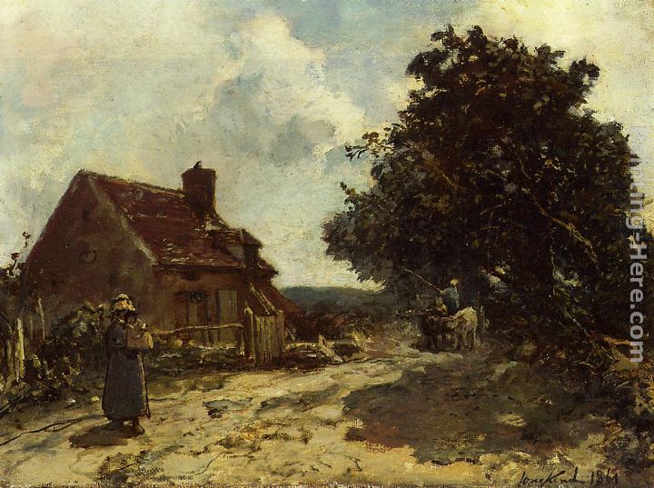 In the Vicinity of Nevers painting - Johan Barthold Jongkind In the Vicinity of Nevers art painting